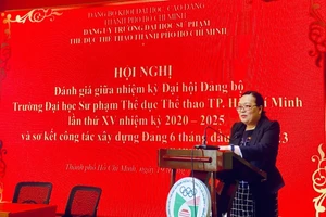 Bà Nguyễn Thị Minh Hồng phát biểu chỉ đạo hội nghị.