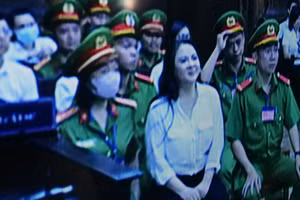 Bà Nguyễn Phương Hằng tại tòa.