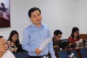 Ông Nguyễn Hồng Tâm thông tin tại buổi họp báo.