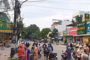 Hiện trường vụ án mạng.