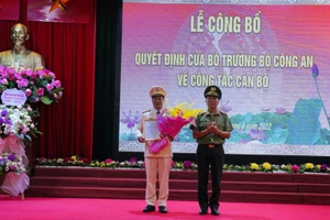 Đại tá Đỗ Thanh Bình, Phó Cục trưởng Cục Cảnh sát giao thông (Bộ Công an) được điều động giữ chức vụ Giám đốc Công an tỉnh Hòa Bình. Ảnh: Công an Hoà Bình