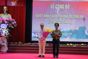 Đại tá Đỗ Thanh Bình, Phó Cục trưởng Cục Cảnh sát giao thông (Bộ Công an) được điều động giữ chức vụ Giám đốc Công an tỉnh Hòa Bình. Ảnh: Công an Hoà Bình