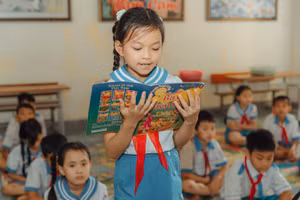 Nhiều năm qua, Trường Tiểu học Nghĩa Đồng, huyện Tân Kỳ, Nghệ An duy trì các tiết đọc sách trong buổi học chính khóa.