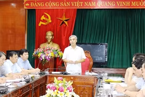 Hình ảnh công bố kết luận thanh tra về sai phạm trong mua sắm trang thiết bị, vật tư y tế tại Thái Bình