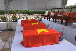 Quảng Bình: Tổ chức lễ truy điệu và an táng 16 liệt sỹ hy sinh tại Lào