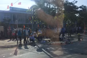 Hiện trường vụ tai nạn giao thông