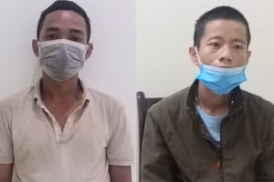 Hai đối tượng Nguyễn Văn Trường và Ngô Minh Binh bị bắt gi