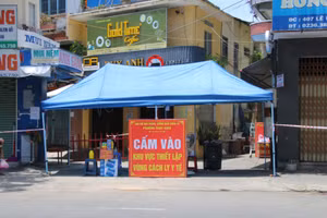 Khu phong tỏa tam giác Lê Duẩn-Hoàng Hoa Thám-Lý Thái Tổ, TP Đà Nẵng. 