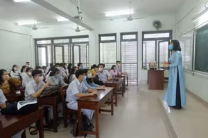 Học sinh trường THPT Phan Châu Trinh (TP Đà Nẵng). 