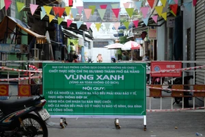 Một tổ dân phố thuộc vùng xanh. 