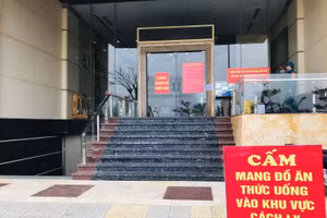 Khu vực khách sạn dùng để cách ly y tế ở Đà Nẵng. 