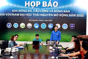 Đại học Thái Nguyên tổ chức họp báo giải thể thao mở rộng năm 2022.