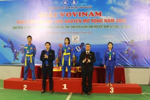 Khai mạc Giải Vovinam Sinh viên Đại học Thái Nguyên mở rộng năm 2022.