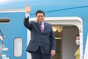 Thủ tướng lên đường tham dự Hội nghị Cấp cao Đặc biệt ASEAN - Hoa Kỳ, thăm, làm việc tại Hoa Kỳ và Liên Hợp Quốc - Ảnh: VGP/Nhật Bắc.