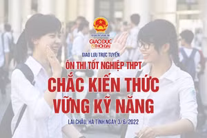 Giao lưu trực tuyến “Ôn thi tốt nghiệp THPT: Chắc kiến thức - vững kỹ năng”