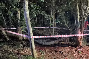 Hiện trường vụ án mạng. (Ảnh: CTV).