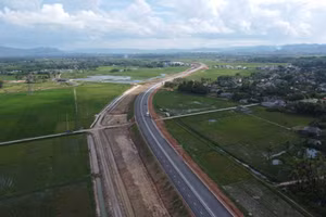 Cao tốc Bắc Nam đoạn Quốc lộ 45 - Nghi Sơn sẽ thông xe dịp 2/9. (Ảnh: NT)