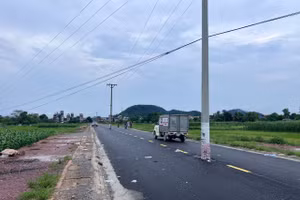 Hiện trường vụ tai nạn. (Ảnh: NT).