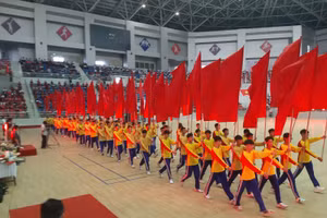 Hà Nam: Hàng nghìn học sinh tham gia Hội khỏe Phù Đổng 