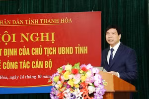 Ông Trần Văn Thức vừa được Chủ tịch UBND tỉnh bổ nhiệm giữ chức vụ Giám đốc Sở GD&ĐT Thanh Hóa. 