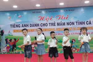 Sân khấu hóa hội thi tiếng Anh cho trẻ Mầm non