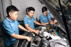 Sinh viên Trường Cao đẳng nghề Việt Nam - Hàn Quốc Cà Mau.