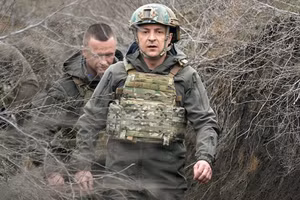 Tổng thống Ukraine Zelensky.