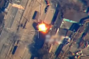 Một cuộc tấn công của Nga tại Ukraine.