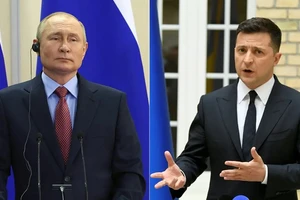 Tổng thống Nga Putin và Tổng thống Ukraine Zelensky.