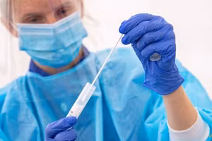 Nhân viên y tế Thụy Điển.