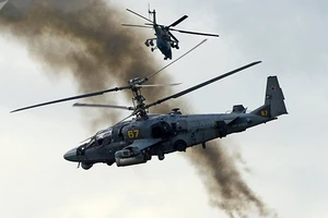 Trực thăng tấn công Ka-52 Alligator của Nga.