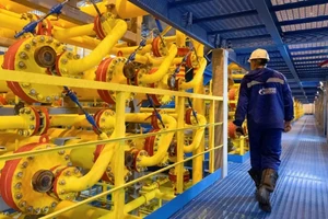 Tập đoàn năng lượng Nga Gazprom cung cấp hơn một phần ba nhu cầu khí đốt của châu Âu (ảnh: Bloomberg)