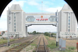 Biên giới Nga - Trung tại tuyến đường sắt Manchuria - Siberia.