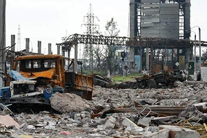 Quang cảnh nhà máy Azovstal.