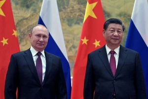 Tổng thống Nga Vladimir Putin và Chủ tịch Trung Quốc Tập Cận Bình.