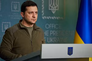 Tổng thống Ukraine Zelensky.