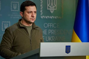 Tổng thống Ukraine Zelensky.