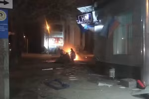 Vụ nổ xảy ra ở trung tâm Lugansk.