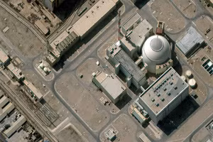 Hình ảnh vệ tinh của nhà máy điện hạt nhân Bushehr vào ngày 14 tháng 3 năm 2013.