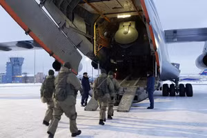 Lực lượng Nga tới Kazakhstan.