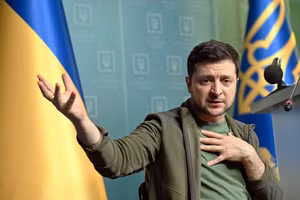 Tổng thống Ukraine Zelensky.