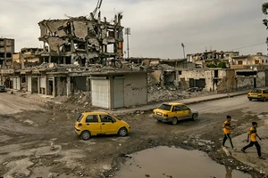 Hình ảnh ở Raqqa, Syria.