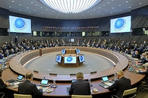 Hội đồng NATO-Nga tại trụ sở của Liên minh ở Brussels, Bỉ vào ngày 12/1. 