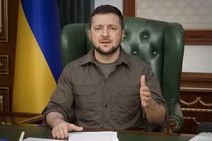 Tổng thống Ukraine Zelensky.