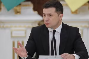 Tổng thống Ukraine Zelensky.