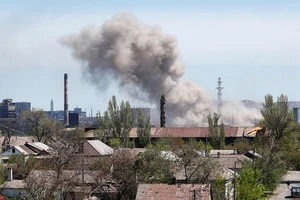 Nhà máy thép Azovstal ở Mariupol.