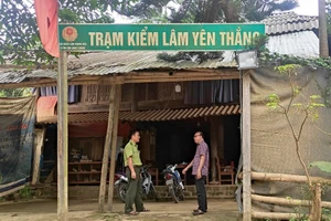 Trạm Kiểm lâm Yên Thắng, huyện Lang Chánh, tỉnh Thanh Hóa được thành lập đã 10 năm nhưng chưa được đầu tư xây dựng cơ sở vật chất.