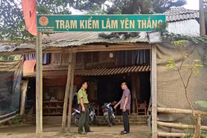 Trạm Kiểm lâm Yên Thắng, huyện Lang Chánh, tỉnh Thanh Hóa được thành lập đã 10 năm nhưng chưa được đầu tư xây dựng cơ sở vật chất.