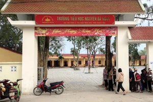 Trường Tiểu học Nguyễn Bá Ngọc, thị trấn Triệu Sơn (Thanh Hóa). Ảnh: TL