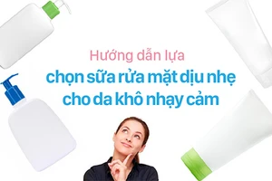 Có rất nhiều loại sữa rửa mặt dịu nhẹ cho da khô nhạy cảm